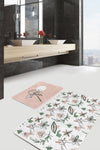 Set di 2 Tappetini da bagno antiscivolo Derya BPS460 Rectangle Multicolore, 100 x 60 cm / 60 x 50 cm (1)