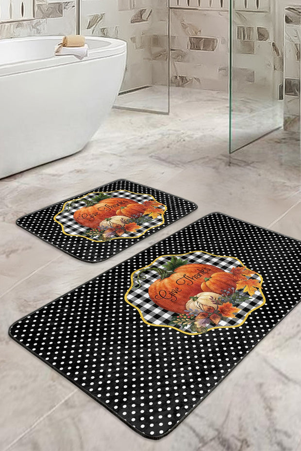 Set di 2 Tappetini da bagno antiscivolo Dicle BPS413 Rectangle Multicolore, 100 x 60 cm / 60 x 50 cm