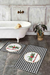 Set di 2 Tappetini da bagno antiscivolo Dicle BPS418 Rectangle Multicolore, 100 x 60 cm / 60 x 50 cm (1)