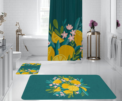 Set di 2 Tappetini da bagno antiscivolo Digital 1 Multicolore, 50 x 70 / 70 x 100 cm