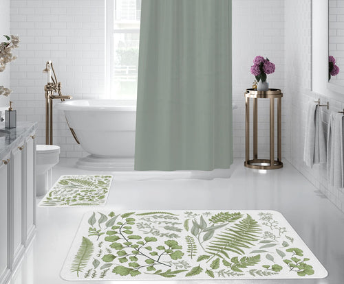 Set di 2 Tappetini da bagno antiscivolo Digital 102 Multicolore, 50 x 70 / 70 x 100 cm
