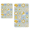 Set di 2 Tappetini da bagno antiscivolo Digital 105 Multicolore, 40 x 60 / 60 x 90 cm