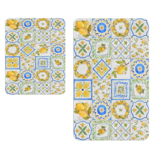 Set di 2 Tappetini da bagno antiscivolo Digital 105 Multicolore, 50 x 70 / 70 x 100 cm (1)