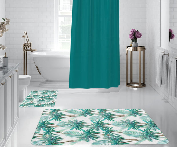 Set di 2 Tappetini da bagno antiscivolo Digital 110 Multicolore, 40 x 60 / 60 x 90 cm (1)