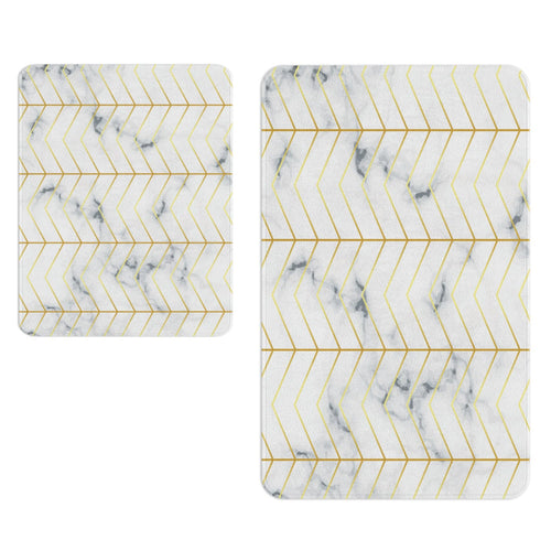 Set di 2 Tappetini da bagno antiscivolo Digital 125 Multicolore, 50 x 70 / 70 x 100 cm (1)