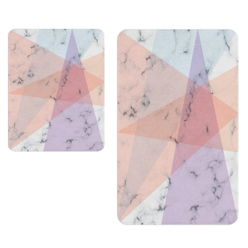Set di 2 Tappetini da bagno antiscivolo Digital 126 Multicolore, 50 x 70 / 70 x 100 cm (1)