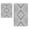 Set di 2 Tappetini da bagno antiscivolo Digital 132 Multicolore, 50 x 70 / 70 x 100 cm (1)