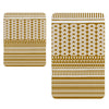 Set di 2 Tappetini da bagno antiscivolo Digital 133 Multicolore, 40 x 60 / 60 x 90 cm
