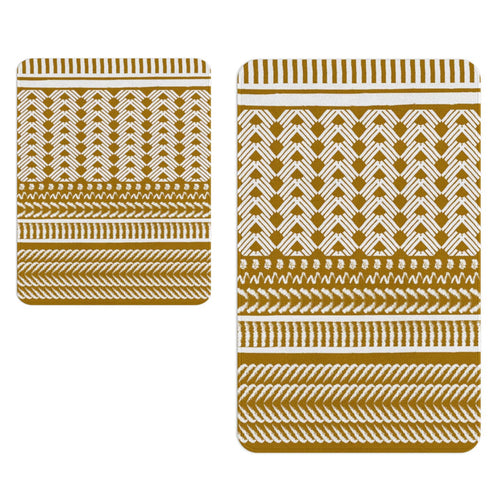 Set di 2 Tappetini da bagno antiscivolo Digital 133 Multicolore, 40 x 60 / 60 x 90 cm
