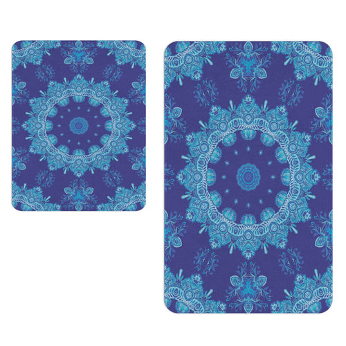 Set di 2 Tappetini da bagno antiscivolo Digital 135 Multicolore, 40 x 60 / 60 x 90 cm