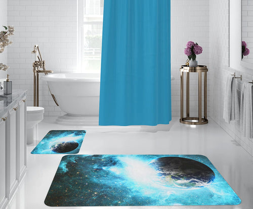 Set di 2 Tappetini da bagno antiscivolo Digital 14 Multicolore, 50 x 70 / 70 x 100 cm