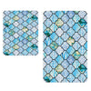 Set di 2 Tappetini da bagno antiscivolo Digital 141 Multicolore, 50 x 70 / 70 x 100 cm (1)