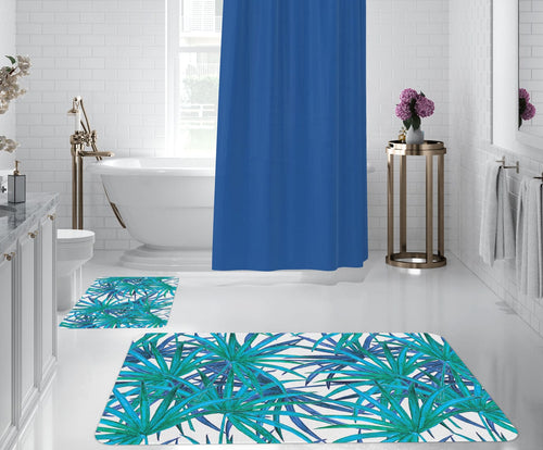 Set di 2 Tappetini da bagno antiscivolo Digital 142 Multicolore, 50 x 70 / 70 x 100 cm