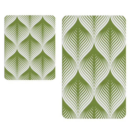Set di 2 Tappetini da bagno antiscivolo Digital 151 Multicolore, 40 x 60 / 60 x 90 cm