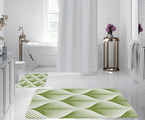 Set di 2 Tappetini da bagno antiscivolo Digital 151 Multicolore, 50 x 70 / 70 x 100 cm