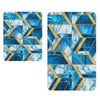 Set di 2 Tappetini da bagno antiscivolo Digital 152 Multicolore, 40 x 60 / 60 x 90 cm