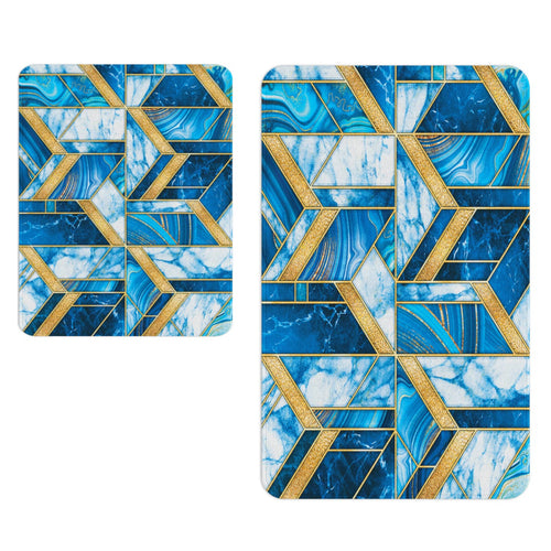 Set di 2 Tappetini da bagno antiscivolo Digital 152 Multicolore, 40 x 60 / 60 x 90 cm