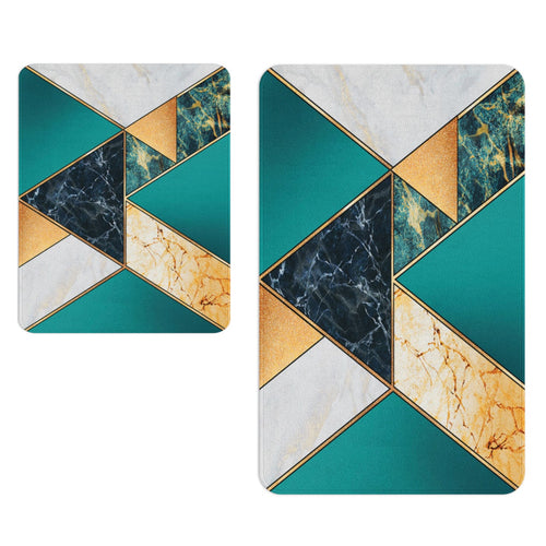 Set di 2 Tappetini da bagno antiscivolo Digital 154 Multicolore, 50 x 70 / 70 x 100 cm (1)