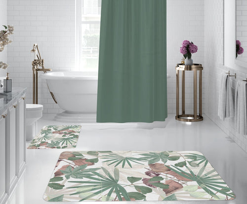 Set di 2 Tappetini da bagno antiscivolo Digital 163 Multicolore, 50 x 70 / 70 x 100 cm