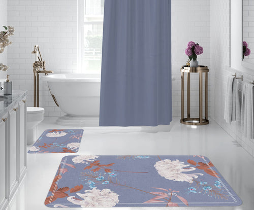 Set di 2 Tappetini da bagno antiscivolo Digital 165 Multicolore, 50 x 70 / 70 x 100 cm