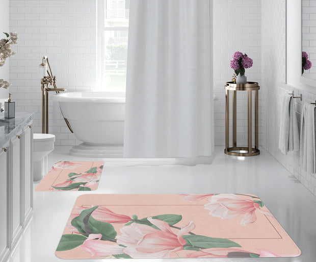 Set di 2 Tappetini da bagno antiscivolo Digital 166 Multicolore, 50 x 70 / 70 x 100 cm