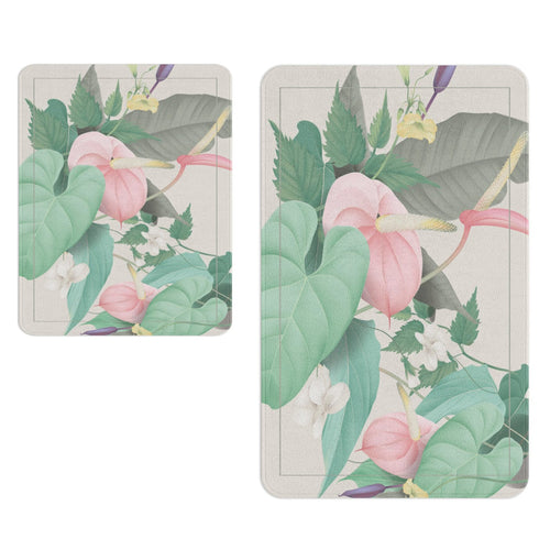 Set di 2 Tappetini da bagno antiscivolo Digital 167 Multicolore, 50 x 70 / 70 x 100 cm (1)