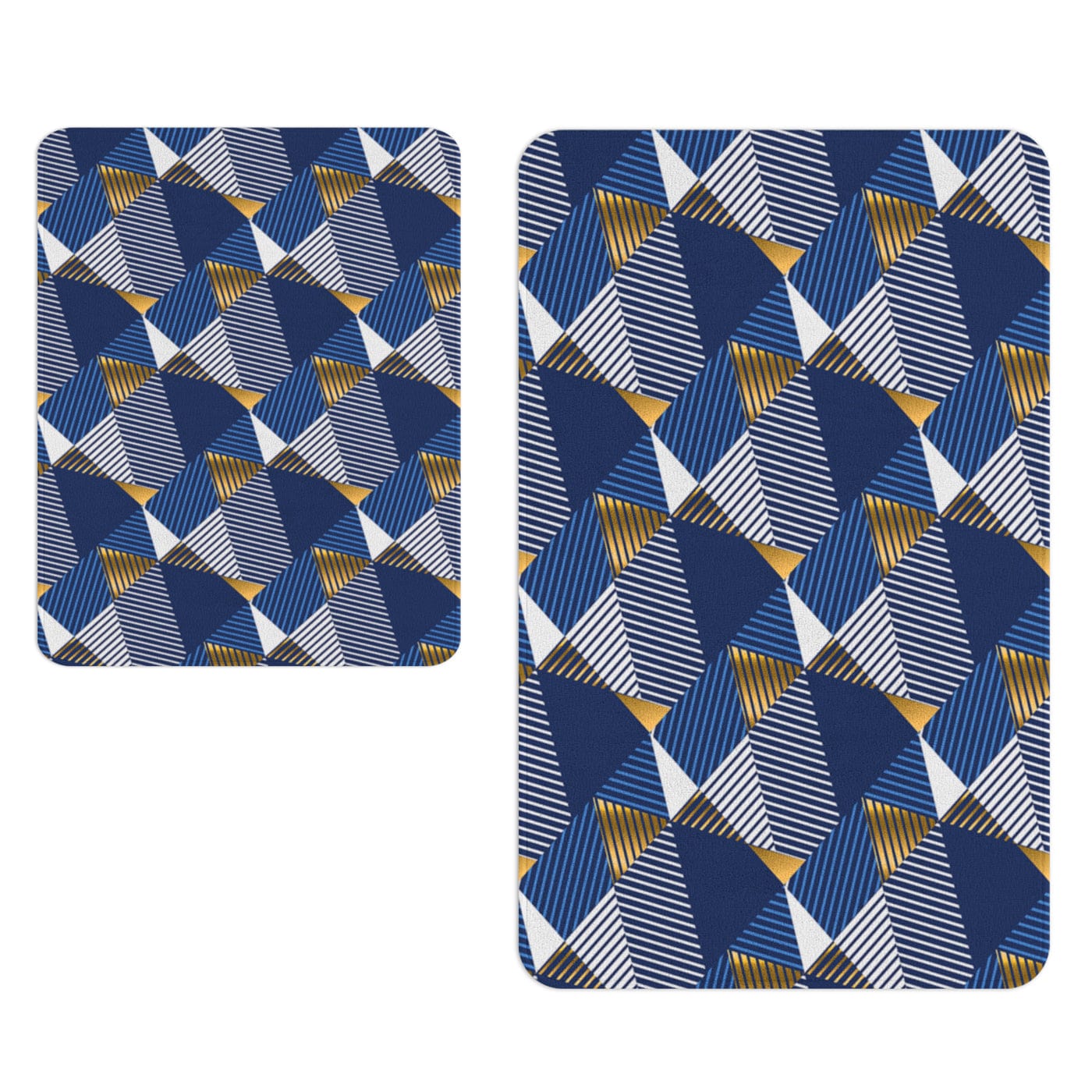 Set di 2 Tappetini da bagno antiscivolo Digital 168 Multicolore, 50 x 70 / 70 x 100 cm (1)