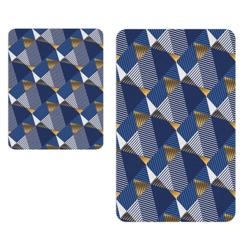Set di 2 Tappetini da bagno antiscivolo Digital 168 Multicolore, 50 x 70 / 70 x 100 cm (1)