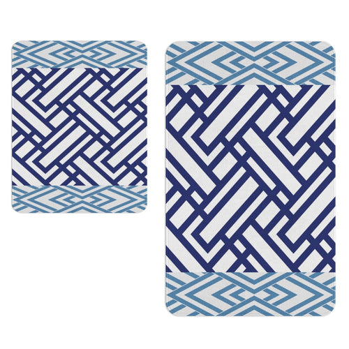 Set di 2 Tappetini da bagno antiscivolo Digital 169 Multicolore, 40 x 60 / 60 x 90 cm