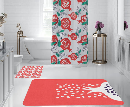 Set di 2 Tappetini da bagno antiscivolo Digital 20 Multicolore, 50 x 70 / 70 x 100 cm