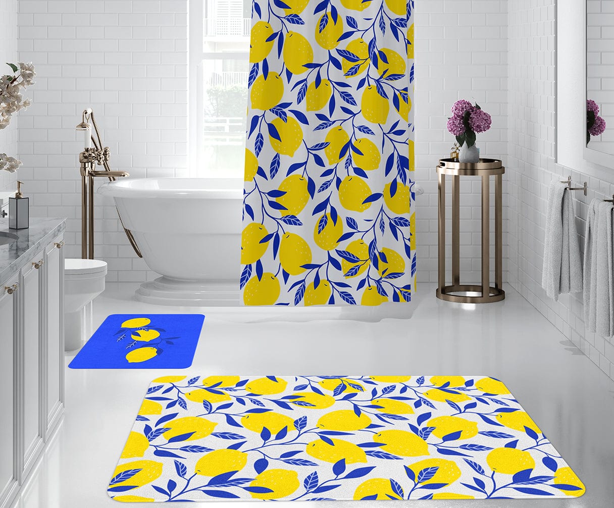 Set di 2 Tappetini da bagno antiscivolo Digital 21 Multicolore, 40 x 60 / 60 x 90 cm (1)