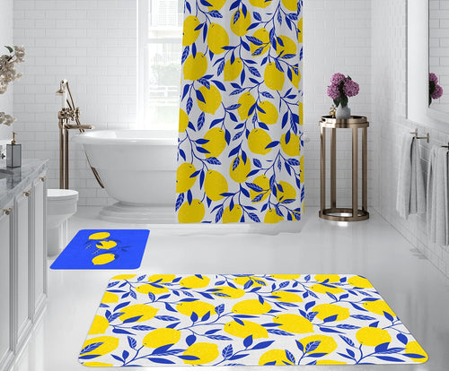 Set di 2 Tappetini da bagno antiscivolo Digital 21 Multicolore, 40 x 60 / 60 x 90 cm (1)