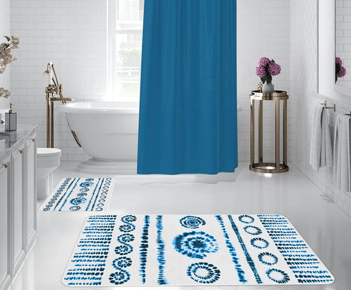 Set di 2 Tappetini da bagno antiscivolo Digital 28 Multicolore, 50 x 70 / 70 x 100 cm