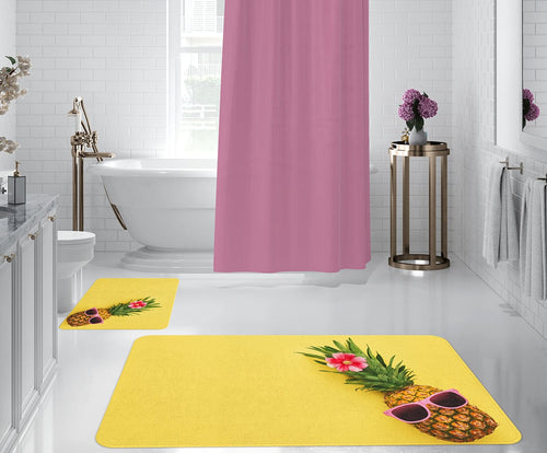 Set di 2 Tappetini da bagno antiscivolo Digital 30 Multicolore, 50 x 70 / 70 x 100 cm