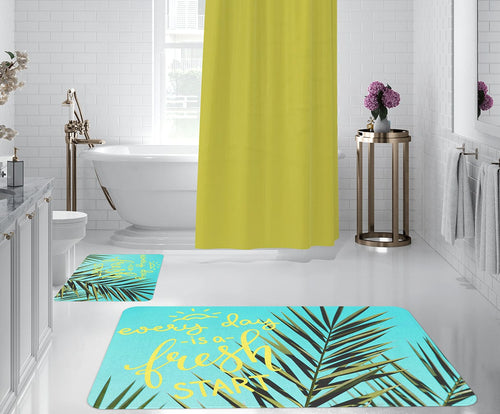 Set di 2 Tappetini da bagno antiscivolo Digital 34 Multicolore, 50 x 70 / 70 x 100 cm