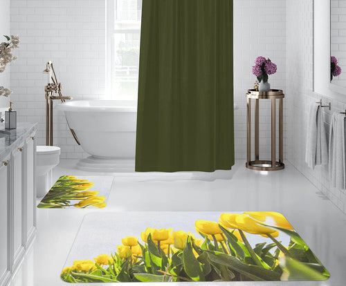 Set di 2 Tappetini da bagno antiscivolo Digital 35 Multicolore, 50 x 70 / 70 x 100 cm