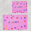 Set di 2 Tappetini da bagno antiscivolo Digital 36 Multicolore, 40 x 60 / 60 x 90 cm