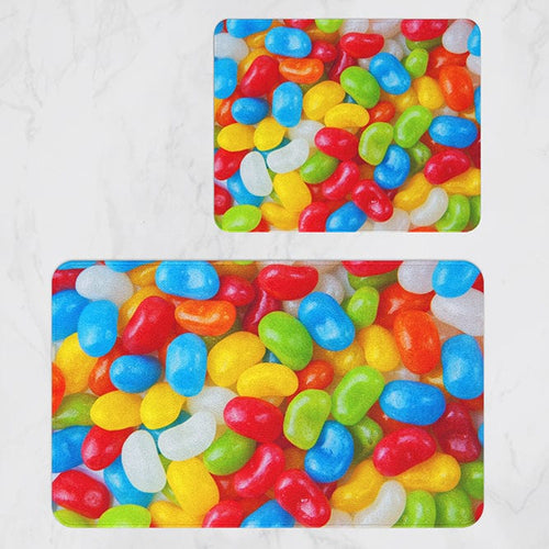 Set di 2 Tappetini da bagno antiscivolo Digital 40 Multicolore, 50 x 70 / 70 x 100 cm (1)