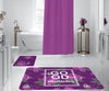 Set di 2 Tappetini da bagno antiscivolo Digital 45 Multicolore, 50 x 70 / 70 x 100 cm