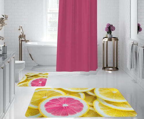 Set di 2 Tappetini da bagno antiscivolo Digital 50 Multicolore, 50 x 70 / 70 x 100 cm