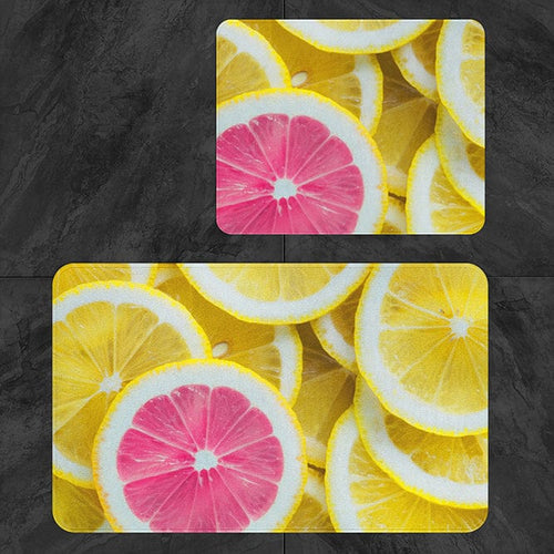 Set di 2 Tappetini da bagno antiscivolo Digital 50 Multicolore, 50 x 70 / 70 x 100 cm (1)
