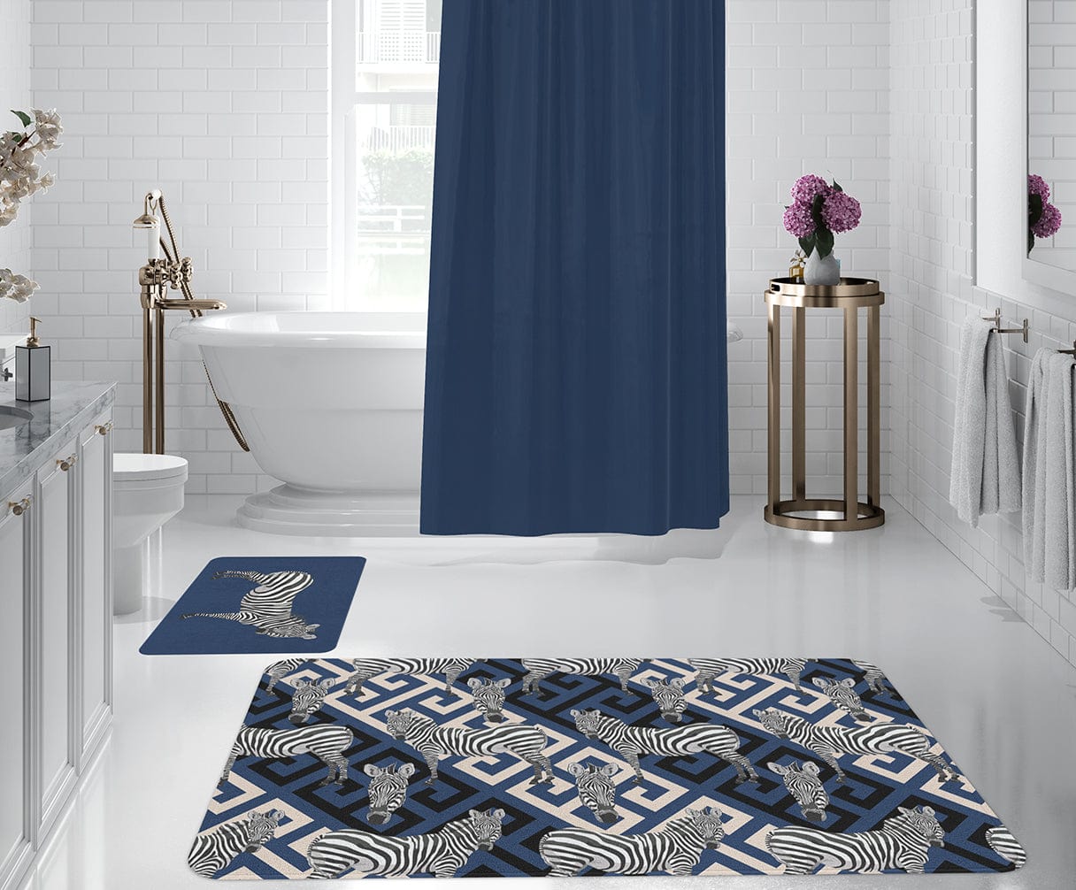 Set di 2 Tappetini da bagno antiscivolo Digital 51 Multicolore, 50 x 70 / 70 x 100 cm