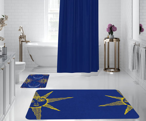 Set di 2 Tappetini da bagno antiscivolo Digital 61 Multicolore, 50 x 70 / 70 x 100 cm