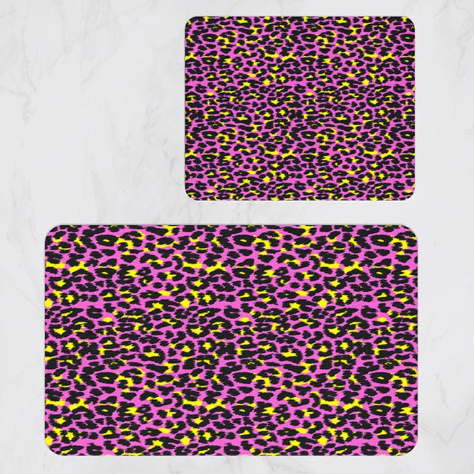 Set di 2 Tappetini da bagno antiscivolo Digital 63 Multicolore, 40 x 60 / 60 x 90 cm