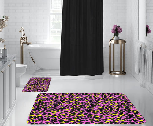 Set di 2 Tappetini da bagno antiscivolo Digital 63 Multicolore, 40 x 60 / 60 x 90 cm (1)