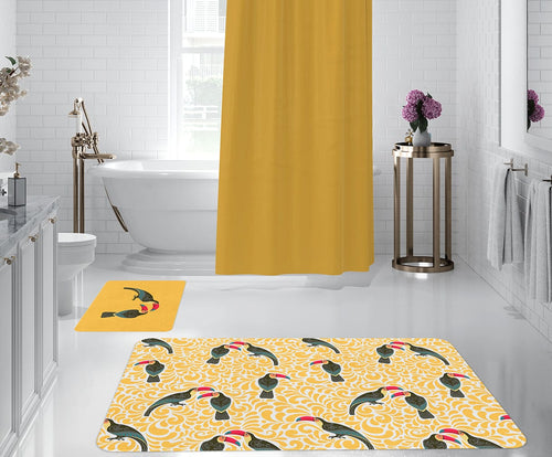 Set di 2 Tappetini da bagno antiscivolo Digital 64 Multicolore, 40 x 60 / 60 x 90 cm (1)