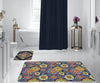 Set di 2 Tappetini da bagno antiscivolo Digital 65 Multicolore, 50 x 70 / 70 x 100 cm