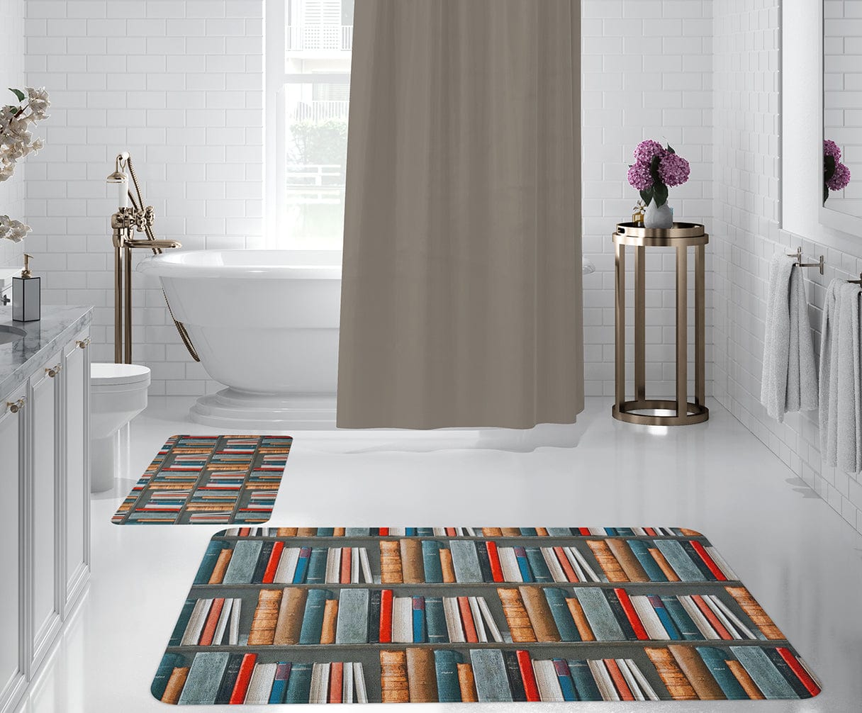 Set di 2 Tappetini da bagno antiscivolo Digital 67 Multicolore, 50 x 70 / 70 x 100 cm