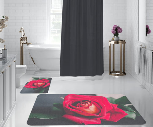 Set di 2 Tappetini da bagno antiscivolo Digital 68 Multicolore, 50 x 70 / 70 x 100 cm