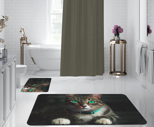 Set di 2 Tappetini da bagno antiscivolo Digital 69 Multicolore, 50 x 70 / 70 x 100 cm